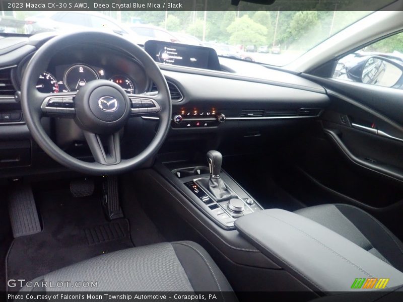 Deep Crystal Blue Mica / Black 2023 Mazda CX-30 S AWD