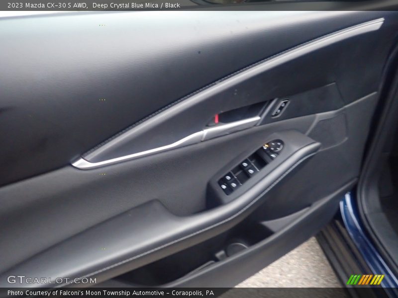 Deep Crystal Blue Mica / Black 2023 Mazda CX-30 S AWD