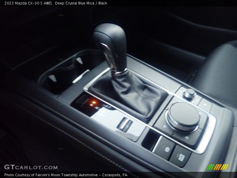 Deep Crystal Blue Mica / Black 2023 Mazda CX-30 S AWD