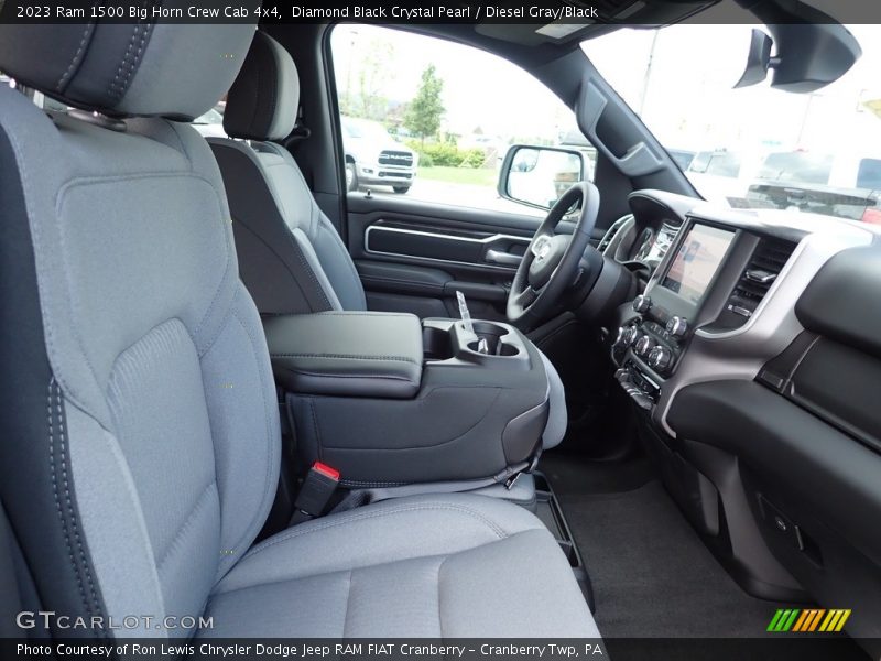 Diamond Black Crystal Pearl / Diesel Gray/Black 2023 Ram 1500 Big Horn Crew Cab 4x4