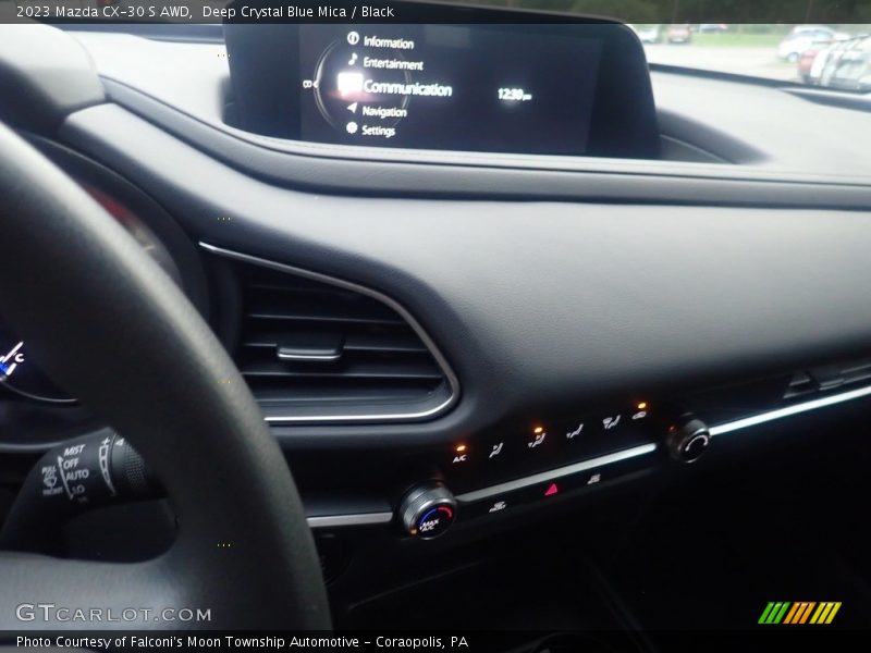 Deep Crystal Blue Mica / Black 2023 Mazda CX-30 S AWD