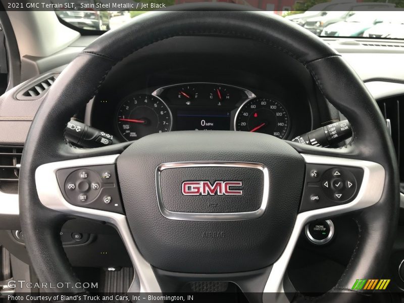 Satin Steel Metallic / Jet Black 2021 GMC Terrain SLT