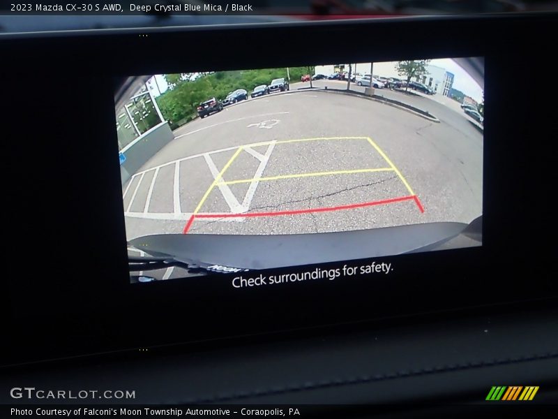 Deep Crystal Blue Mica / Black 2023 Mazda CX-30 S AWD