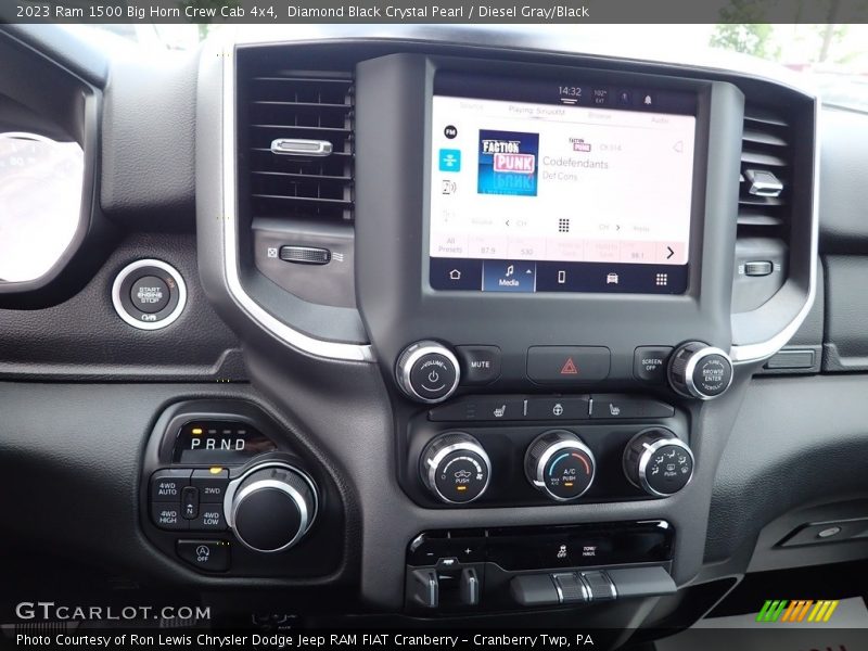 Diamond Black Crystal Pearl / Diesel Gray/Black 2023 Ram 1500 Big Horn Crew Cab 4x4