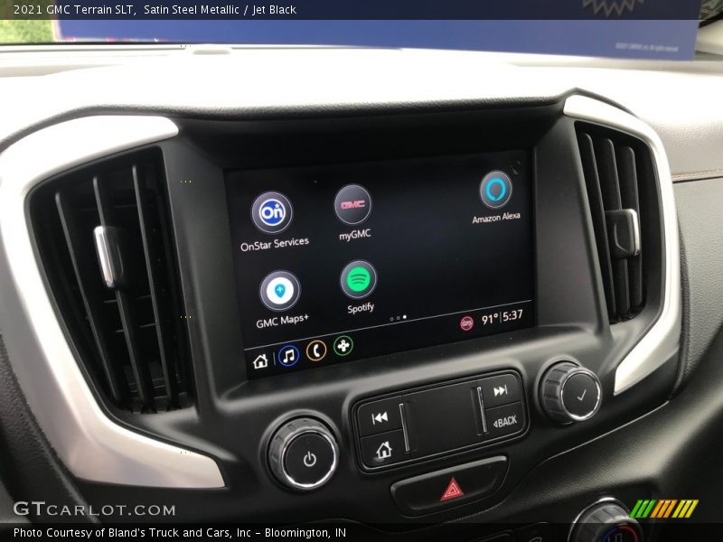 Satin Steel Metallic / Jet Black 2021 GMC Terrain SLT