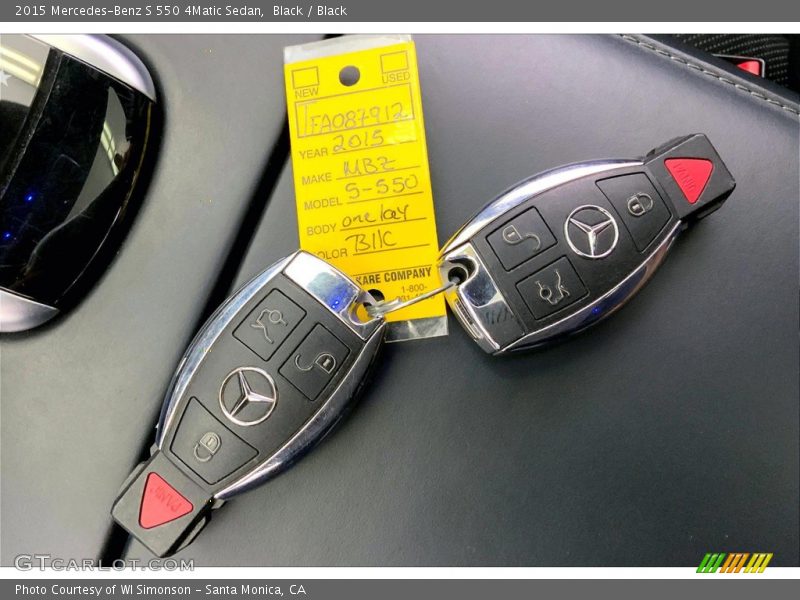 Black / Black 2015 Mercedes-Benz S 550 4Matic Sedan