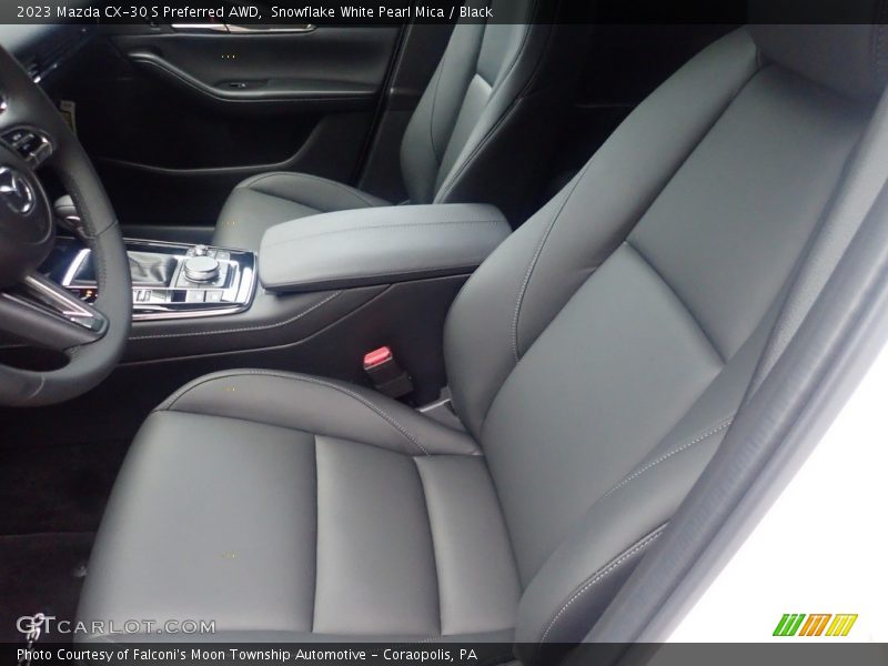 Snowflake White Pearl Mica / Black 2023 Mazda CX-30 S Preferred AWD