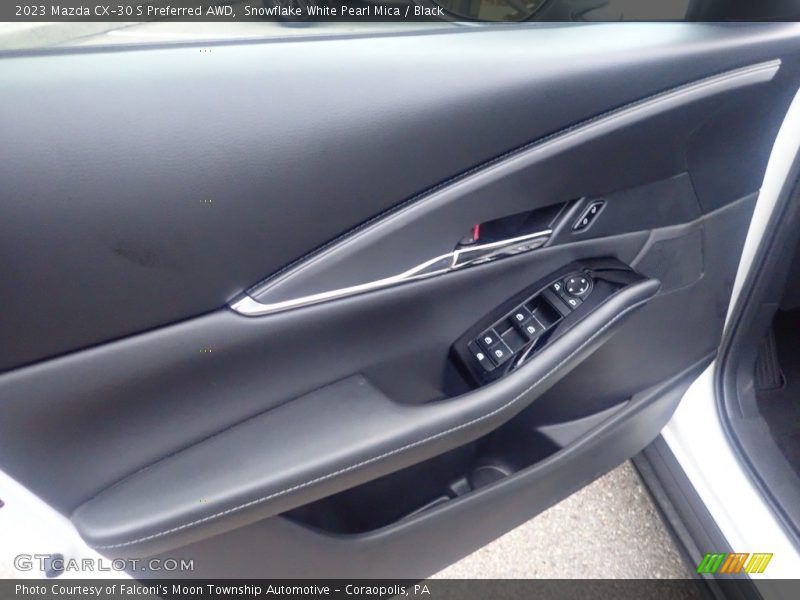 Snowflake White Pearl Mica / Black 2023 Mazda CX-30 S Preferred AWD