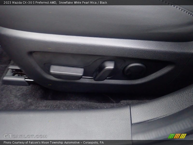 Snowflake White Pearl Mica / Black 2023 Mazda CX-30 S Preferred AWD