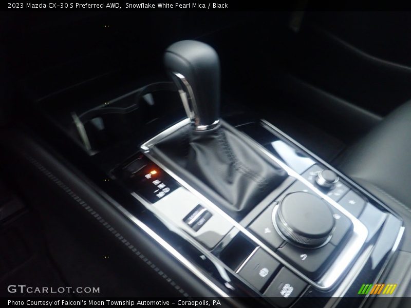 Snowflake White Pearl Mica / Black 2023 Mazda CX-30 S Preferred AWD