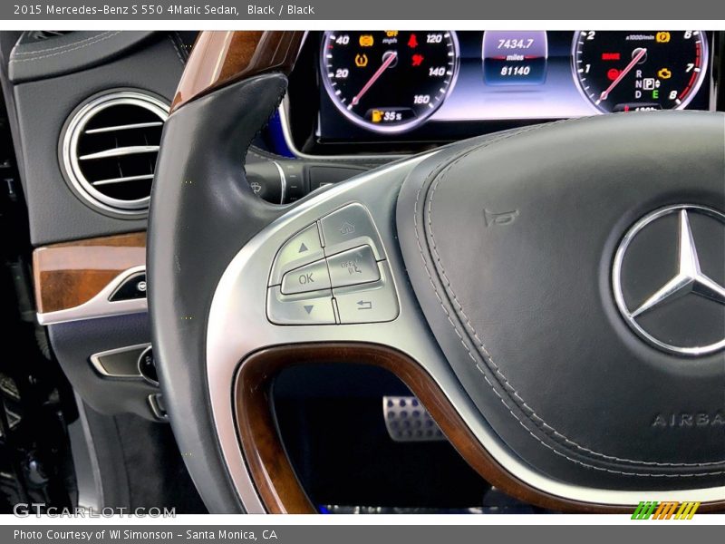 Black / Black 2015 Mercedes-Benz S 550 4Matic Sedan