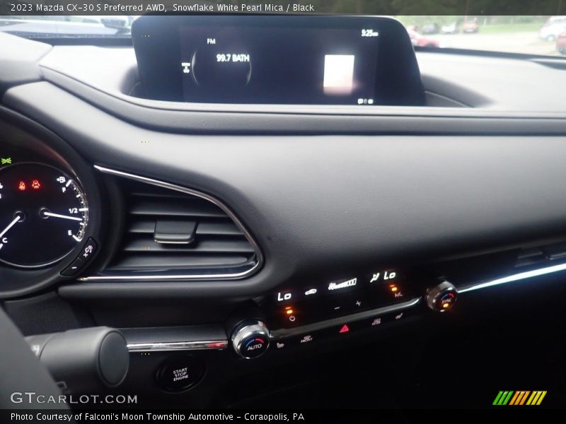 Snowflake White Pearl Mica / Black 2023 Mazda CX-30 S Preferred AWD