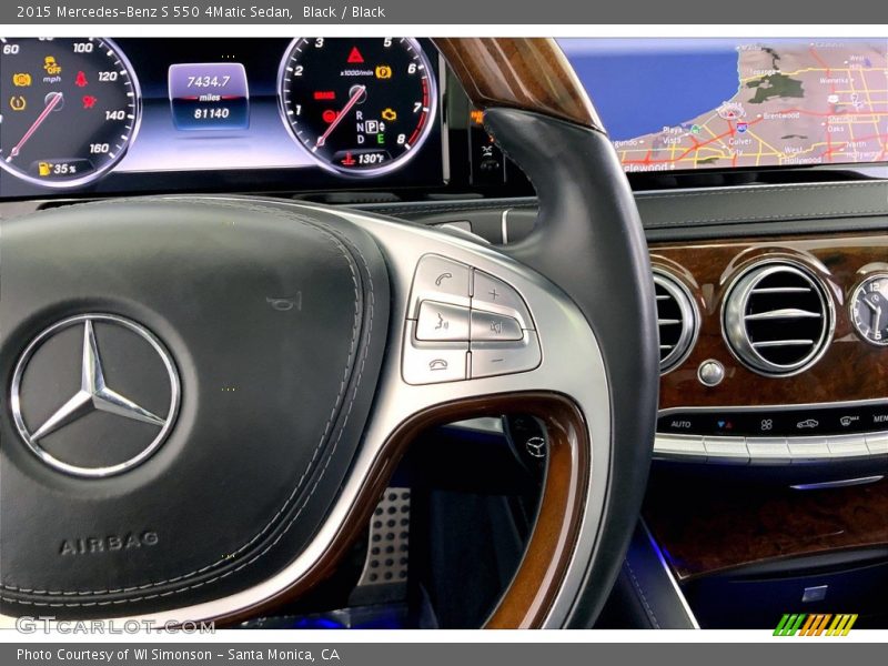 Black / Black 2015 Mercedes-Benz S 550 4Matic Sedan
