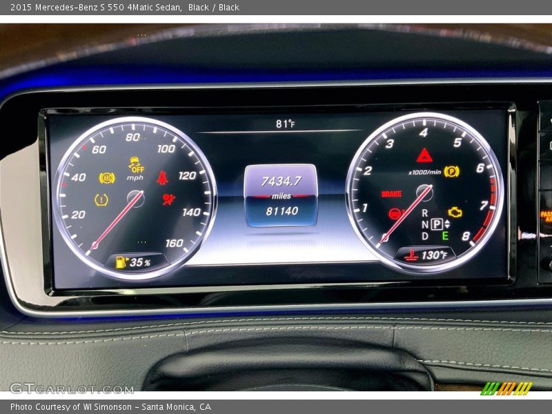 Black / Black 2015 Mercedes-Benz S 550 4Matic Sedan