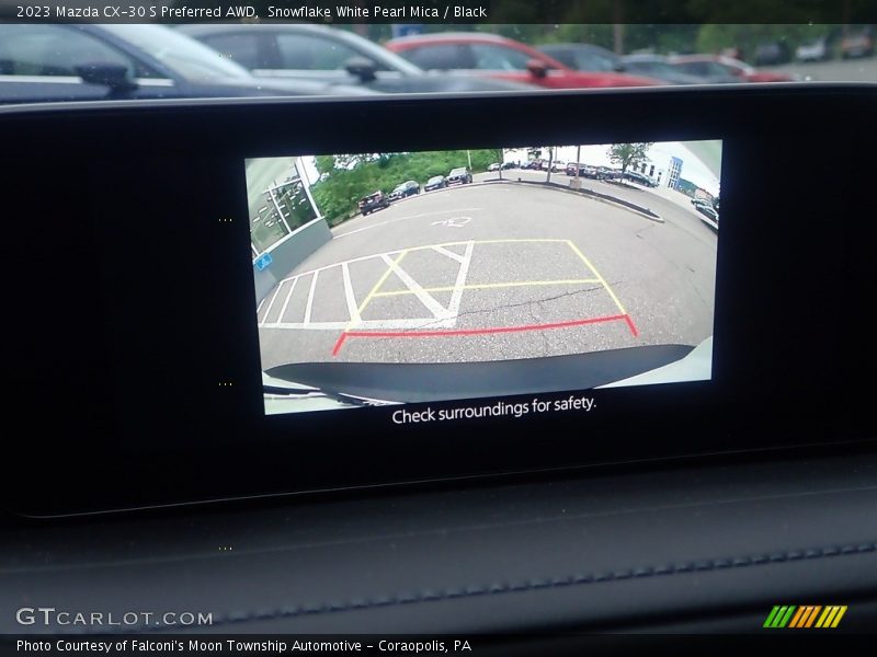 Snowflake White Pearl Mica / Black 2023 Mazda CX-30 S Preferred AWD