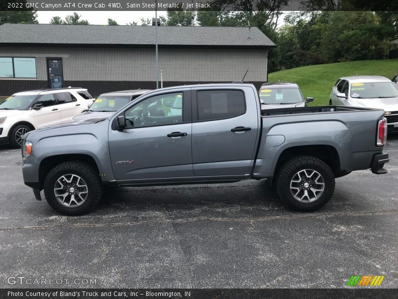 Satin Steel Metallic / Jet Black 2022 GMC Canyon AT4 Crew Cab 4WD