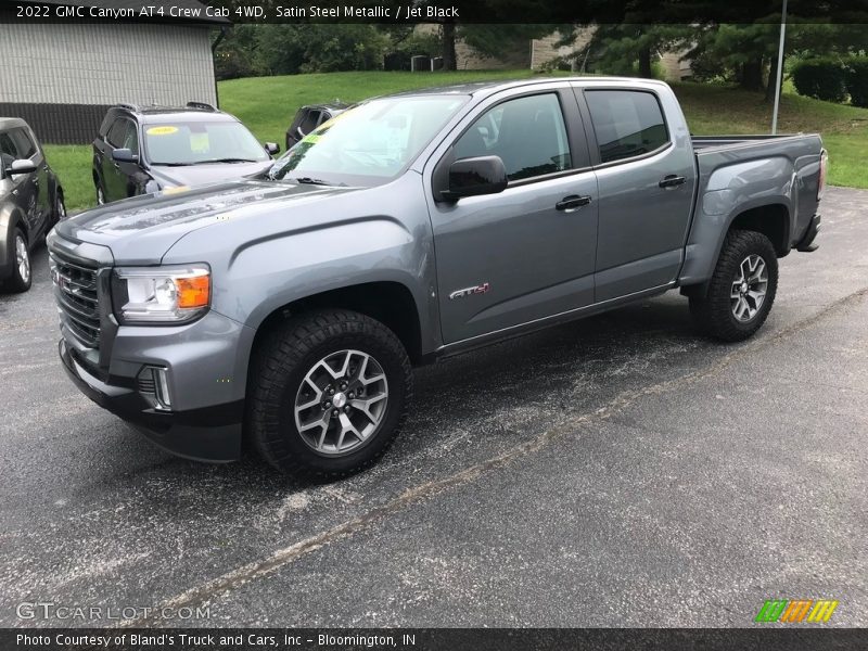 Satin Steel Metallic / Jet Black 2022 GMC Canyon AT4 Crew Cab 4WD