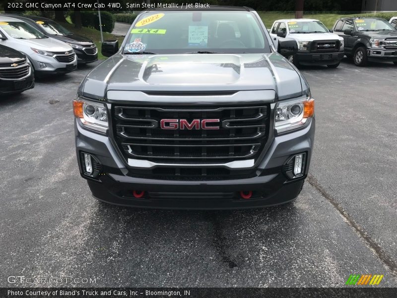 Satin Steel Metallic / Jet Black 2022 GMC Canyon AT4 Crew Cab 4WD
