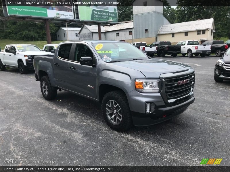 Satin Steel Metallic / Jet Black 2022 GMC Canyon AT4 Crew Cab 4WD