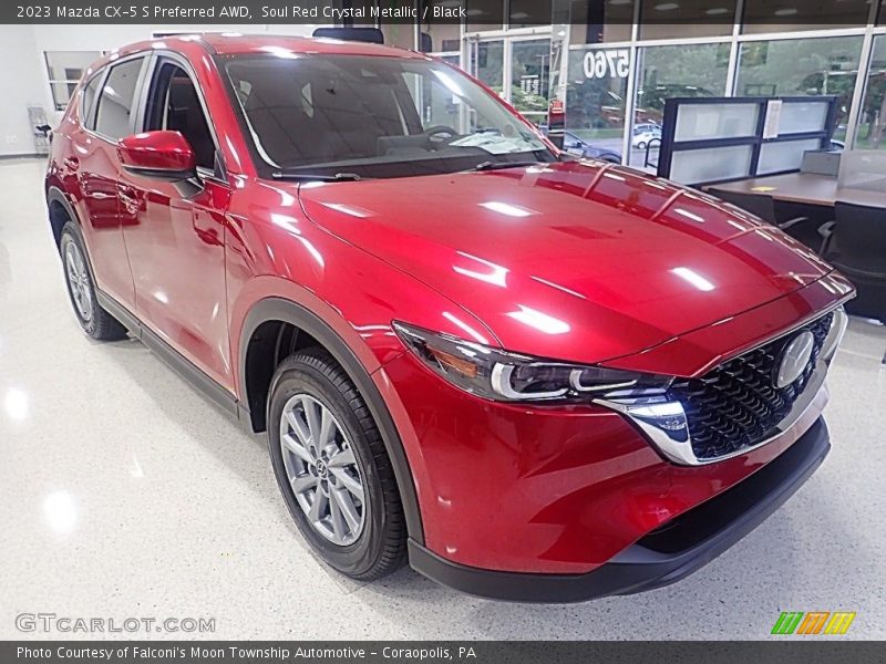 Soul Red Crystal Metallic / Black 2023 Mazda CX-5 S Preferred AWD