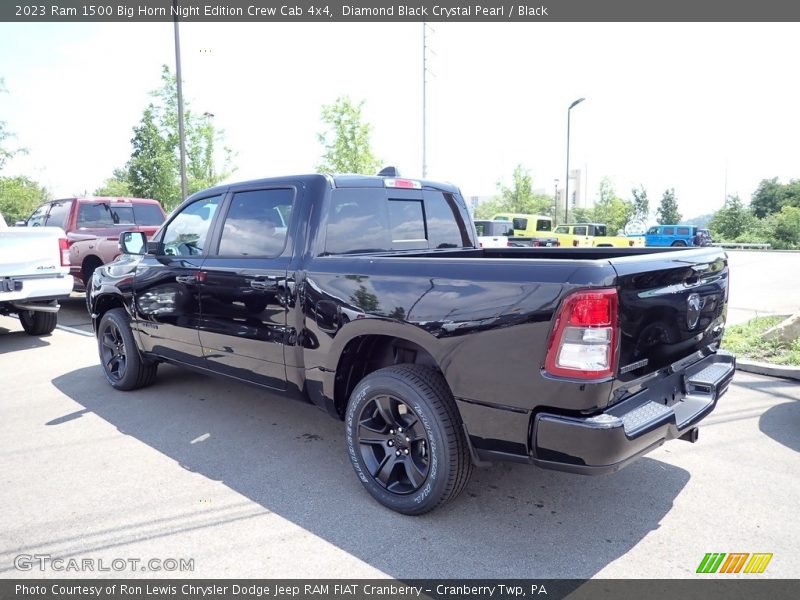 Diamond Black Crystal Pearl / Black 2023 Ram 1500 Big Horn Night Edition Crew Cab 4x4