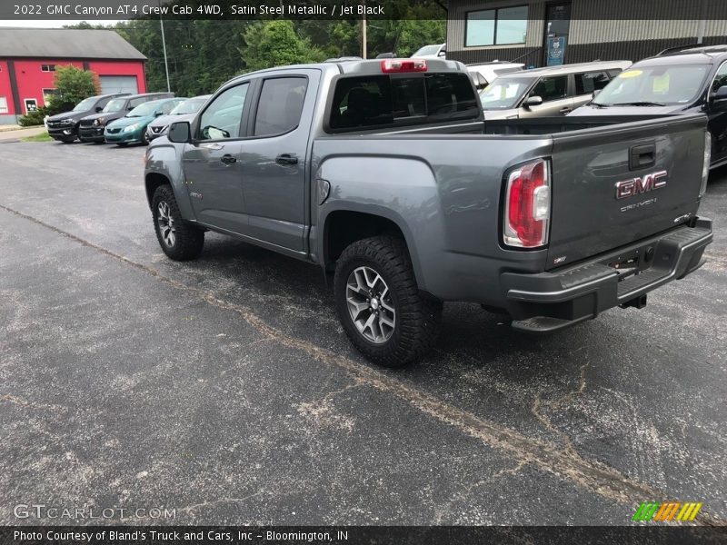 Satin Steel Metallic / Jet Black 2022 GMC Canyon AT4 Crew Cab 4WD
