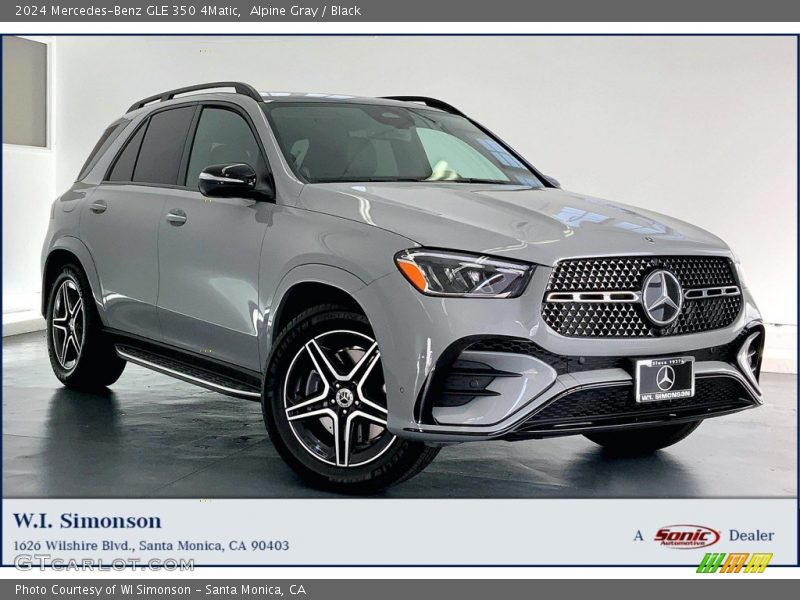 Alpine Gray / Black 2024 Mercedes-Benz GLE 350 4Matic
