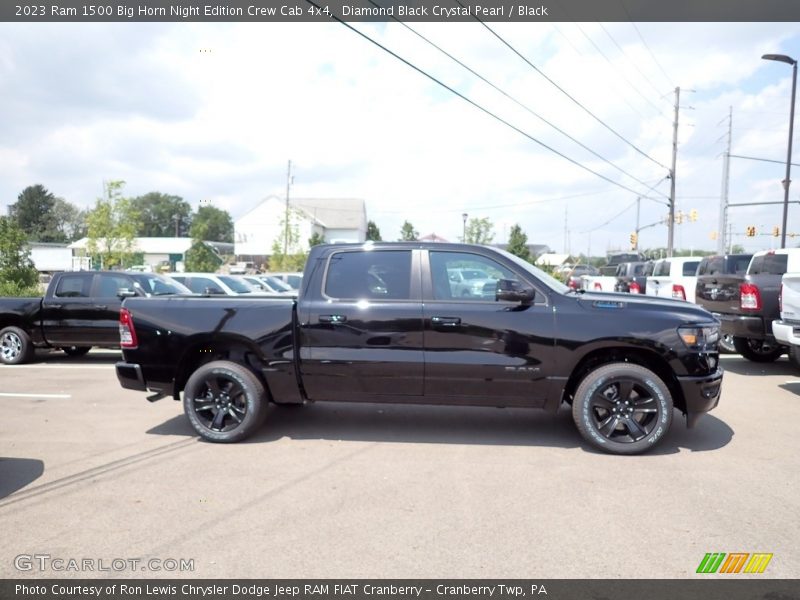 Diamond Black Crystal Pearl / Black 2023 Ram 1500 Big Horn Night Edition Crew Cab 4x4