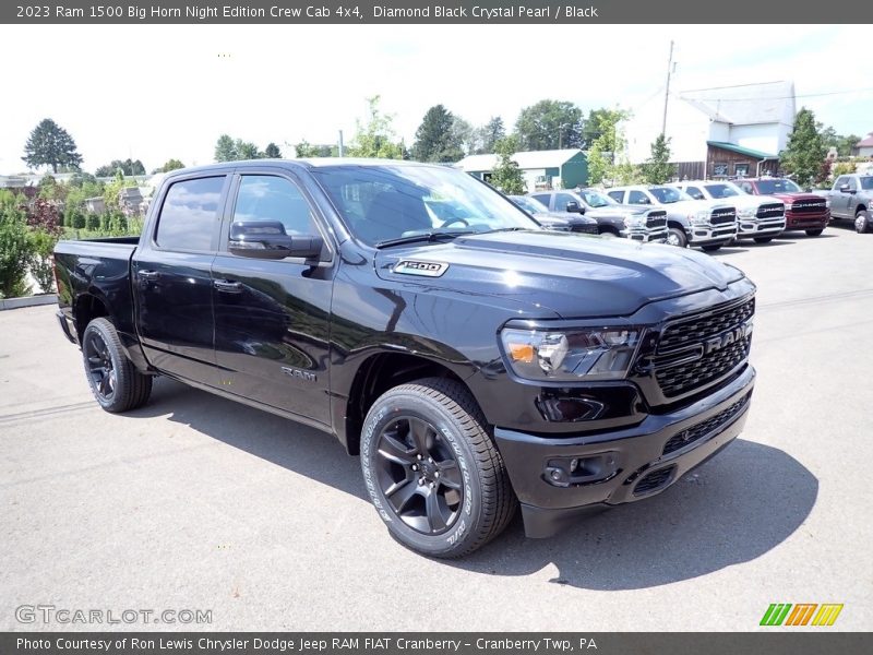 Diamond Black Crystal Pearl / Black 2023 Ram 1500 Big Horn Night Edition Crew Cab 4x4