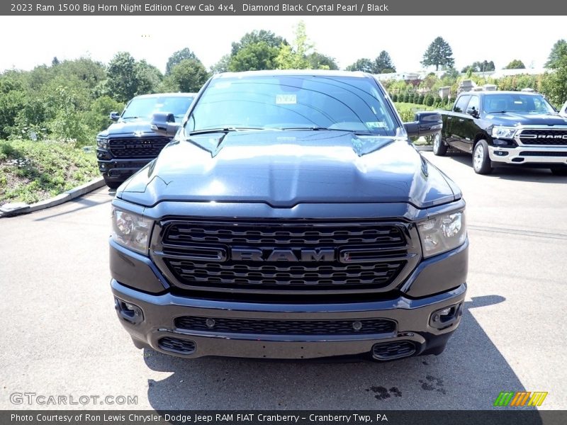Diamond Black Crystal Pearl / Black 2023 Ram 1500 Big Horn Night Edition Crew Cab 4x4