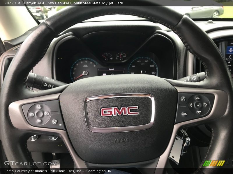 Satin Steel Metallic / Jet Black 2022 GMC Canyon AT4 Crew Cab 4WD