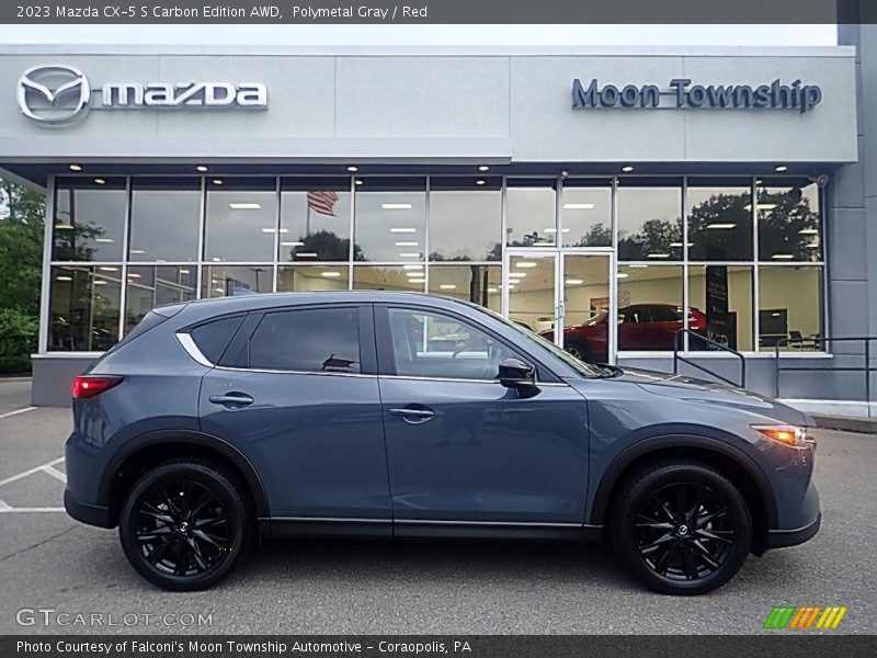 Polymetal Gray / Red 2023 Mazda CX-5 S Carbon Edition AWD