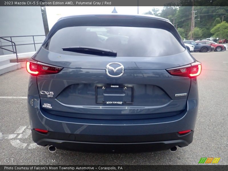 Polymetal Gray / Red 2023 Mazda CX-5 S Carbon Edition AWD