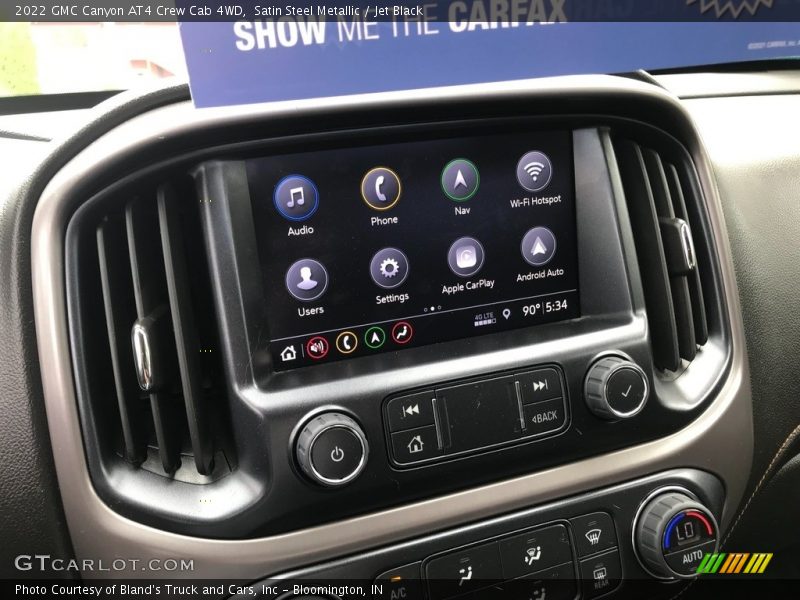 Satin Steel Metallic / Jet Black 2022 GMC Canyon AT4 Crew Cab 4WD