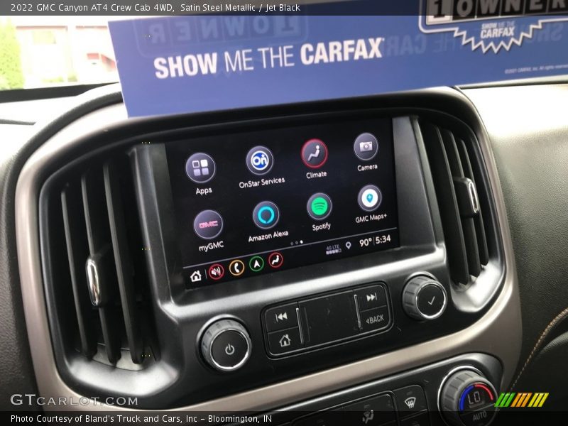 Satin Steel Metallic / Jet Black 2022 GMC Canyon AT4 Crew Cab 4WD