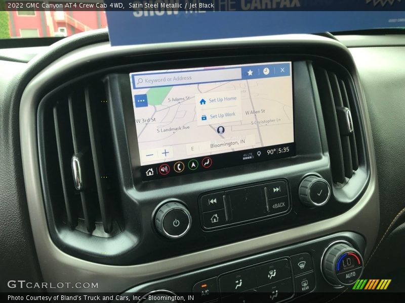 Satin Steel Metallic / Jet Black 2022 GMC Canyon AT4 Crew Cab 4WD