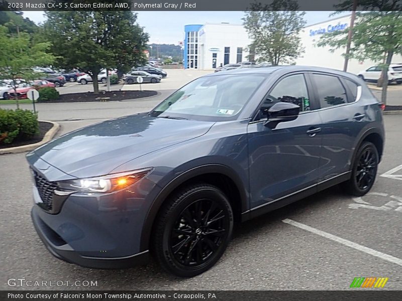 Polymetal Gray / Red 2023 Mazda CX-5 S Carbon Edition AWD