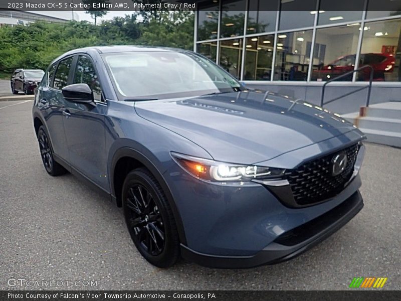 Polymetal Gray / Red 2023 Mazda CX-5 S Carbon Edition AWD