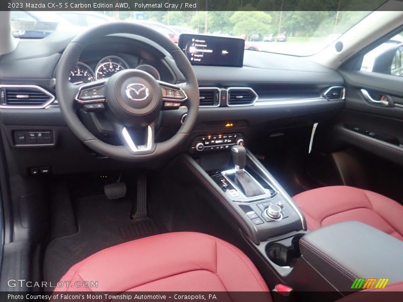 Polymetal Gray / Red 2023 Mazda CX-5 S Carbon Edition AWD