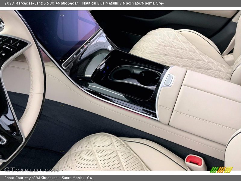 Nautical Blue Metallic / Macchiato/Magma Grey 2023 Mercedes-Benz S 580 4Matic Sedan