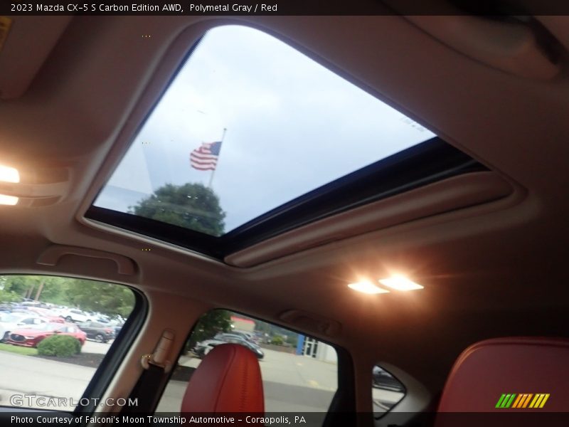 Polymetal Gray / Red 2023 Mazda CX-5 S Carbon Edition AWD