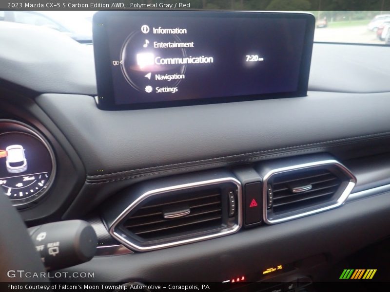 Polymetal Gray / Red 2023 Mazda CX-5 S Carbon Edition AWD