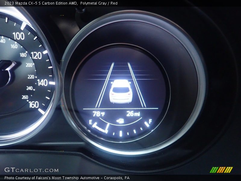 Polymetal Gray / Red 2023 Mazda CX-5 S Carbon Edition AWD