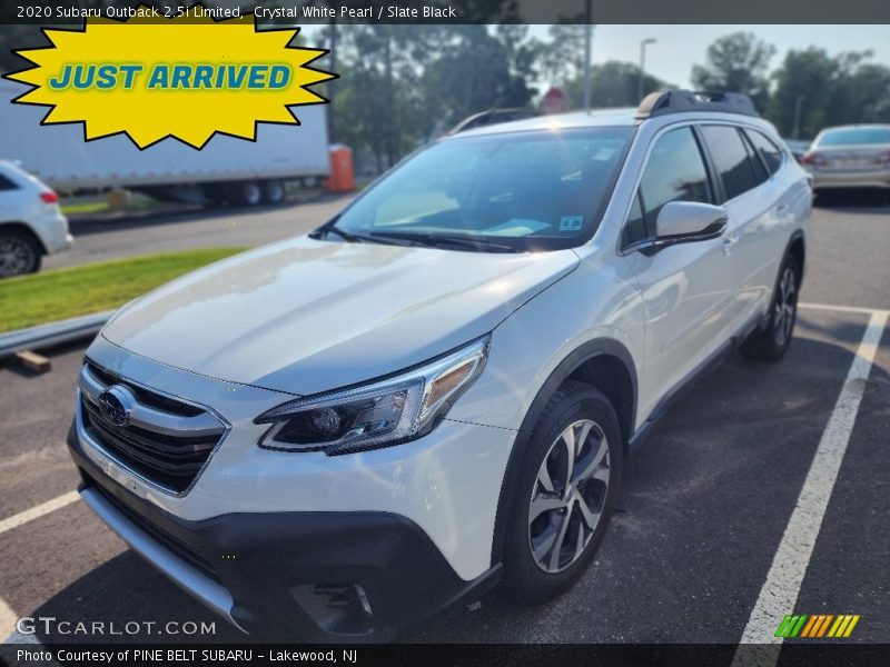 Crystal White Pearl / Slate Black 2020 Subaru Outback 2.5i Limited