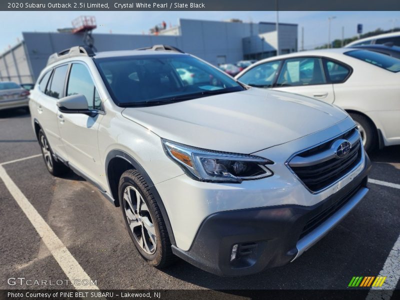 Crystal White Pearl / Slate Black 2020 Subaru Outback 2.5i Limited
