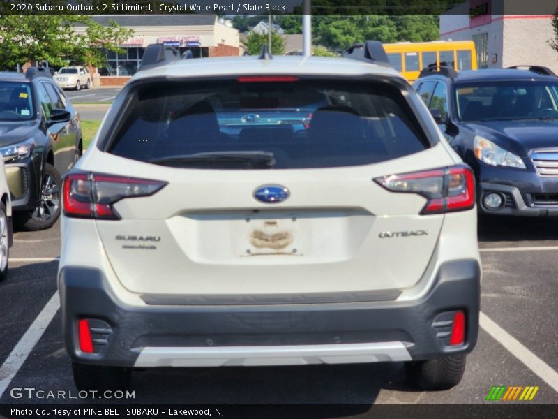 Crystal White Pearl / Slate Black 2020 Subaru Outback 2.5i Limited