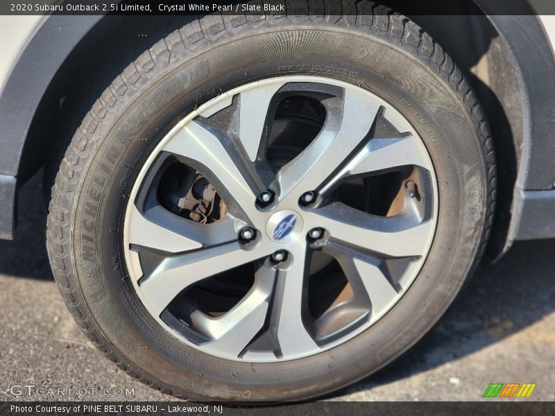 Crystal White Pearl / Slate Black 2020 Subaru Outback 2.5i Limited