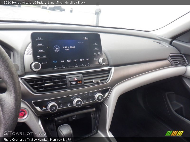Lunar Silver Metallic / Black 2020 Honda Accord LX Sedan