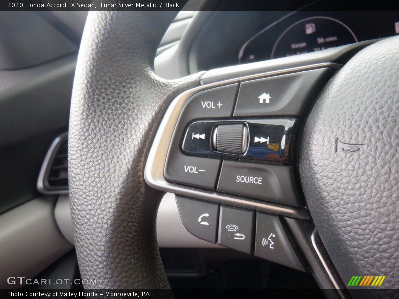 Lunar Silver Metallic / Black 2020 Honda Accord LX Sedan