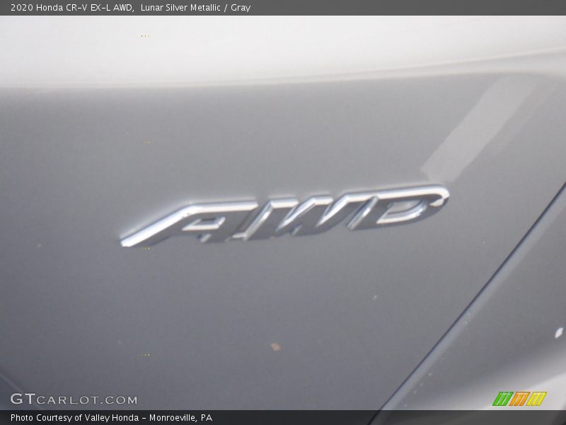 Lunar Silver Metallic / Gray 2020 Honda CR-V EX-L AWD